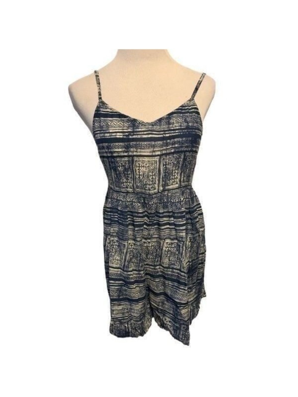 Roxy Blue and White Romper Sz S
